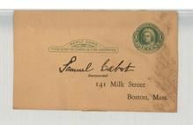 Samuel Cabot 1900c Incorperated 141 Milk Street, Boston, Mass, Perkins Collection 1861 to 1933 Envelopes and Postcards